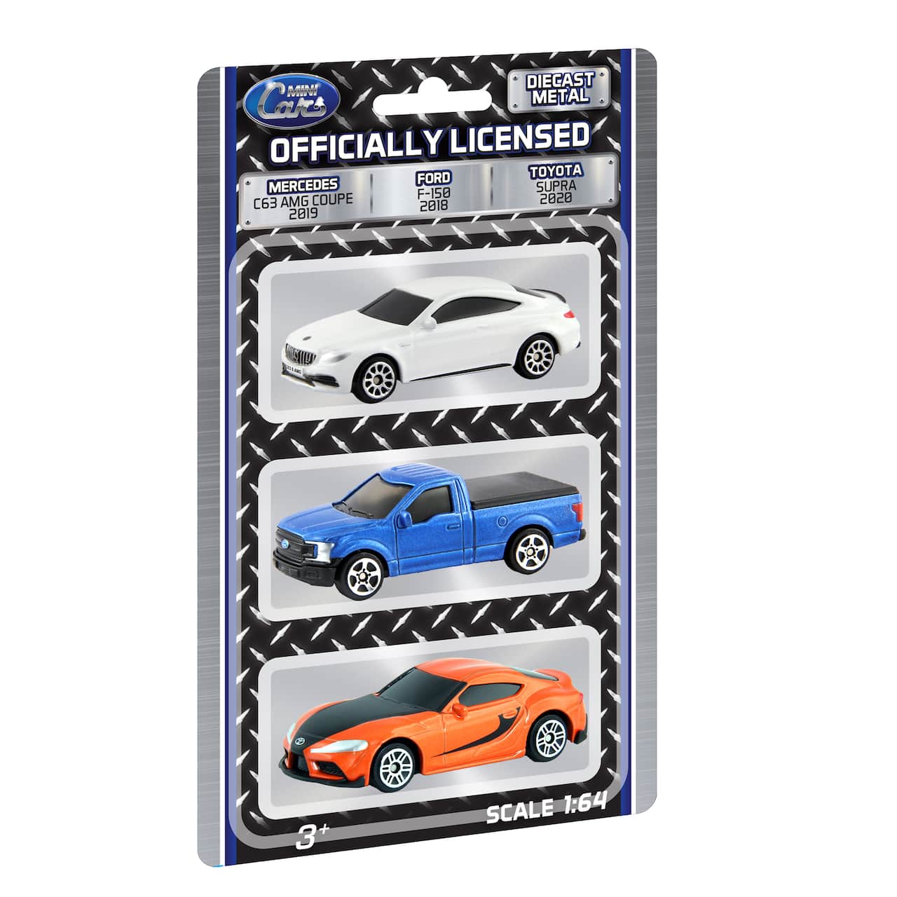 Assorted Die Cast Mini Series 1:64 Scale Car Set, 3pc.